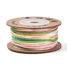 1 mm Dark Sea Green Segmented/Gradient Cotton Cord/Thread 32.5 yd (30 m) 280-