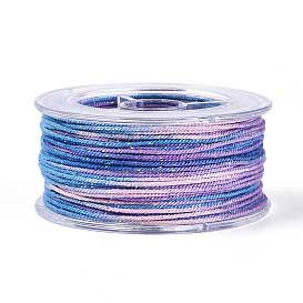 1 mm Deep Blue Sky Metallic Segmented/Gradient Polyester Cord/Thread 29.5 yd (27 m) 280-