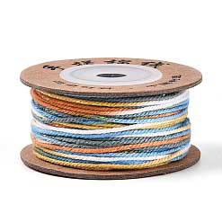 1 mm Earthy Segmented/Gradient Cotton Cord/Thread 32.5 yd (30 m) 280-
