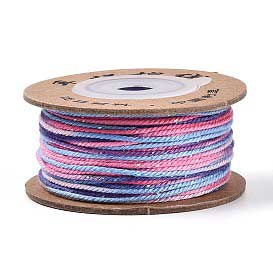 1 mm Fancy Segmented/Gradient Cotton Cord/Thread 32.5 yd (30 m) 280-