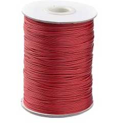1 mm Fire Brick Round Waxed Polyester Cord/Thread 85 yd (77.5 m) 280-