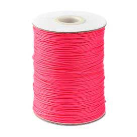 1 mm Fuchsia Round Waxed Polyester Cord/Thread 85 yd (77.5 m) 280-