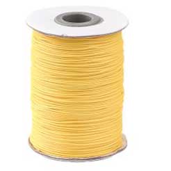 1 mm Yellow/Gold Round Waxed Polyester Cord/Thread 85 yd (77.5 m) 280-