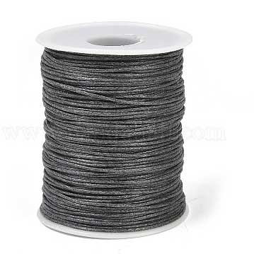 1 mm Gray Round Waxed Poly/Cotton Cord/Thread 100 yd (91.4 m) 280-