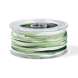 1 mm Green Metallic Segmented/Gradient Polyester Cord/Thread 29.5 yd (27 m) 280-