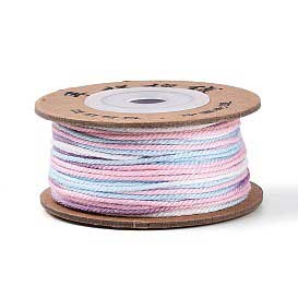 1 mm Light Blue Segmented/Gradient Cotton Cord/Thread 32.5 yd (30 m) 280-