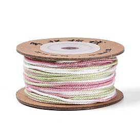 1 mm Light Green Segmented/Gradient Cotton Cord/Thread 32.5 yd (30 m) 280-