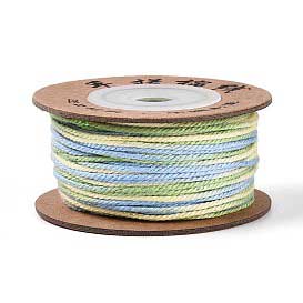 1 mm Light Sky Blue Segmented/Gradient Cotton Cord/Thread 32.5 yd (30 m) 280-