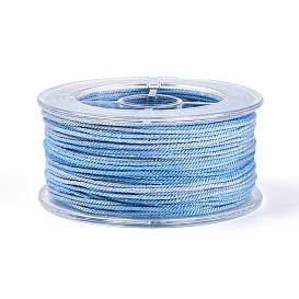 1 mm Light Sky Blue Metallic Segmented/Gradient Polyester Cord/Thread 29.5 yd (27 m) 280-