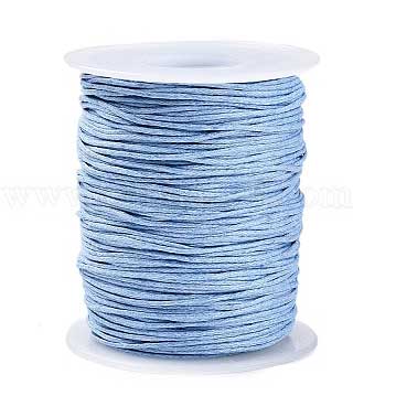 1 mm Light Steel Blue Round Waxed Poly/Cotton Cord/Thread 100 yd (91.4 m) 280-