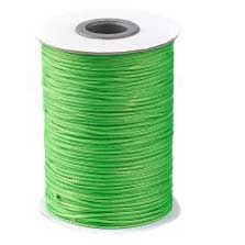 1 mm Lime Green Round Waxed Polyester Cord/Thread 85 yd (77.5 m) 280-