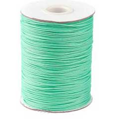 1 mm Medium Spring Green Round Waxed Polyester Cord/Thread 85 yd (77.5 m) 280-