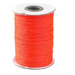1 mm Orange Red Round Waxed Polyester Cord/Thread 85 yd (77.5 m) 280-