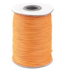 1 mm Orange Round Waxed Polyester Cord/Thread 85 yd (77.5 m) 280-