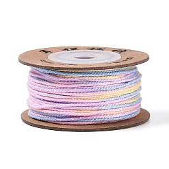1 mm Pink Segmented/Gradient Cotton Cord/Thread 32.5 yd (30 m) 280-