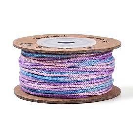1 mm Plum Segmented/Gradient Cotton Cord/Thread 32.5 yd (30 m) 280-