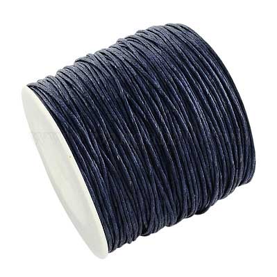 1 mm Prussian Blue Round Waxed Cotton Cord/Thread 100 yd (91.4 m) 280-