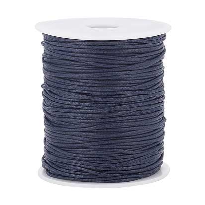 1 mm Prussian Blue Round Waxed Poly/Cotton Cord/Thread 100 yd (91.4 m) 280-