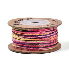 1 mm Purple Segmented/Gradient Cotton Cord/Thread 32.5 yd (30 m) 280-