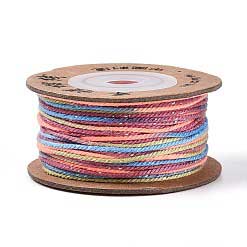 1 mm Rainbow Segmented/Gradient Cotton Cord/Thread 32.5 yd (30 m) 280-