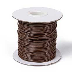 1 mm Dark Saddle Brown Round Waxed Polyester Cord/Thread 85 yd (77.5 m) 280-