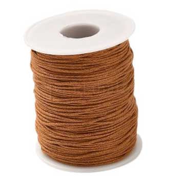 1 mm Sienna Round Waxed Poly/Cotton Cord/Thread 100 yd (91.4 m) 280-