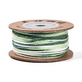 1 mm Teal Segmented/Gradient Cotton Cord/Thread 32.5 yd (30 m) 280-