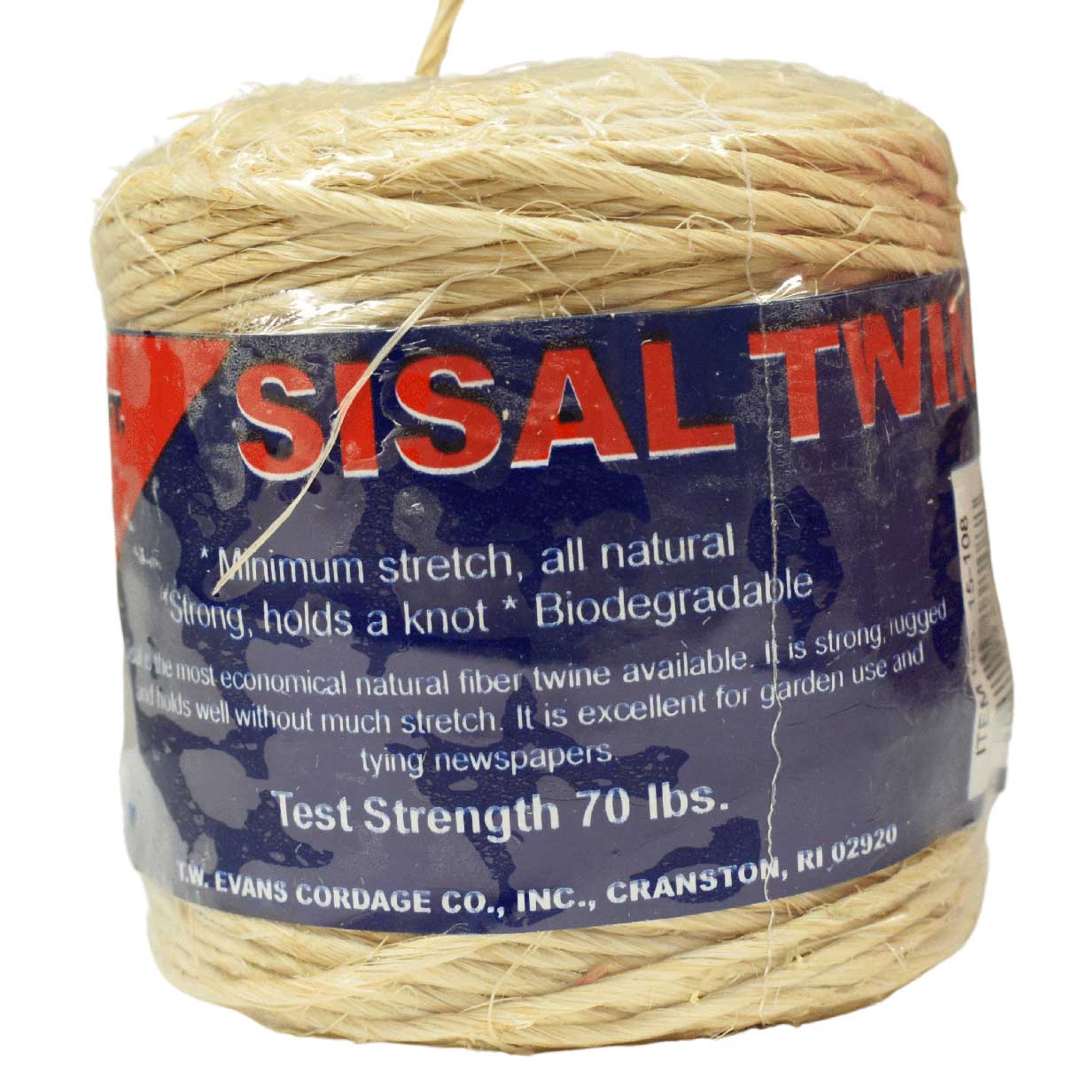 2 mm (5/64") Natural Sisal Twine Cord 91.5 m (300 ft)