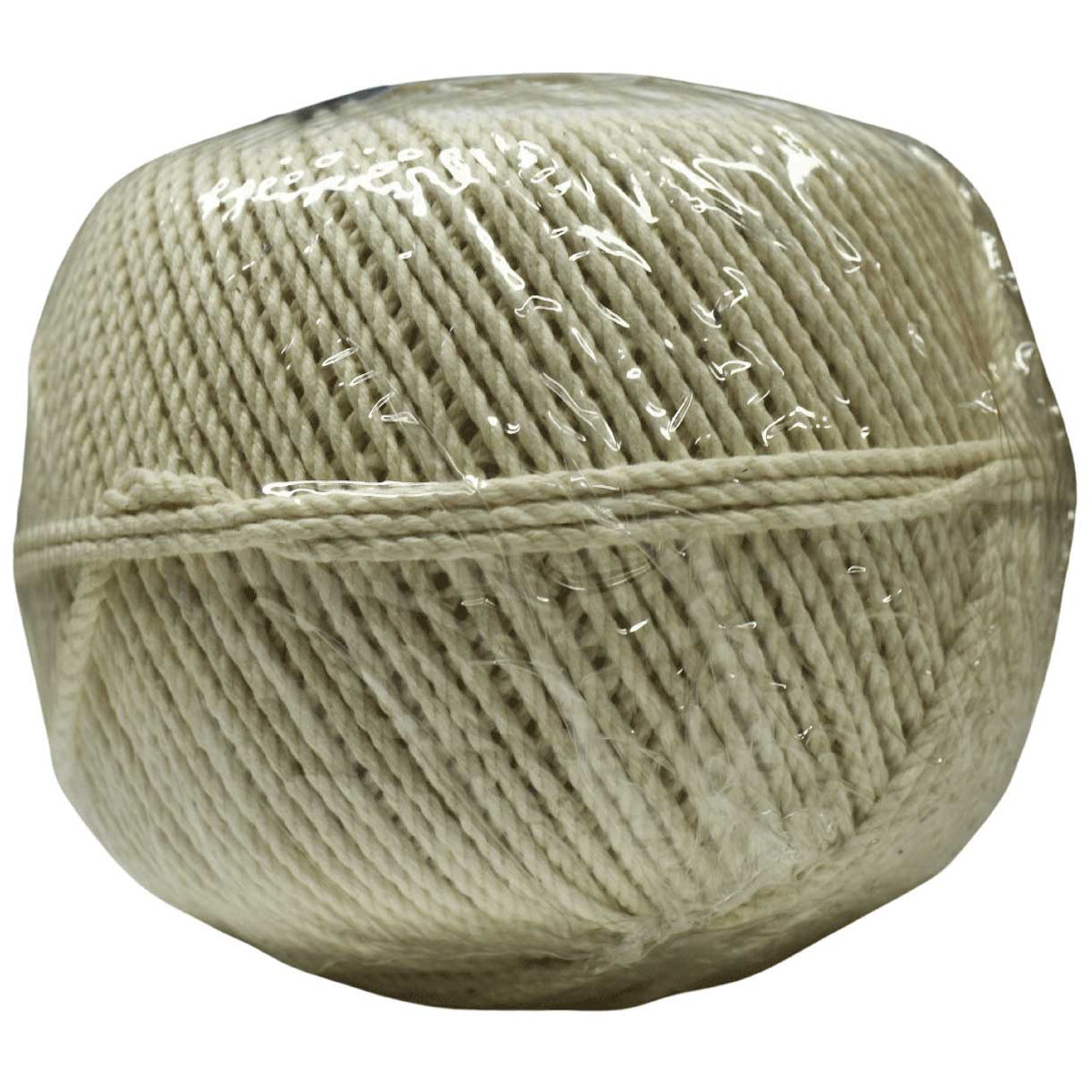 2 mm (5/64") White/Natural Cotton Cable Wound Seine Line Ball USA Made 182 m (600 ft) Twine cord T.W. Evans Cordage Co. Inc.