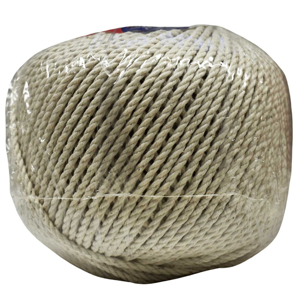 2 mm (5/64") White/Natural Cotton Cable Wound Seine Line Ball USA Made 91.5 m (300 ft) Twine cord T.W. Evans Cordage Co. Inc.