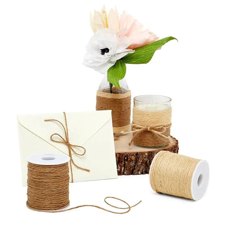 4 Ply, 2 mm (5/64") Natural Jute Twine Spool 91.5 m (300 ft) Papermart