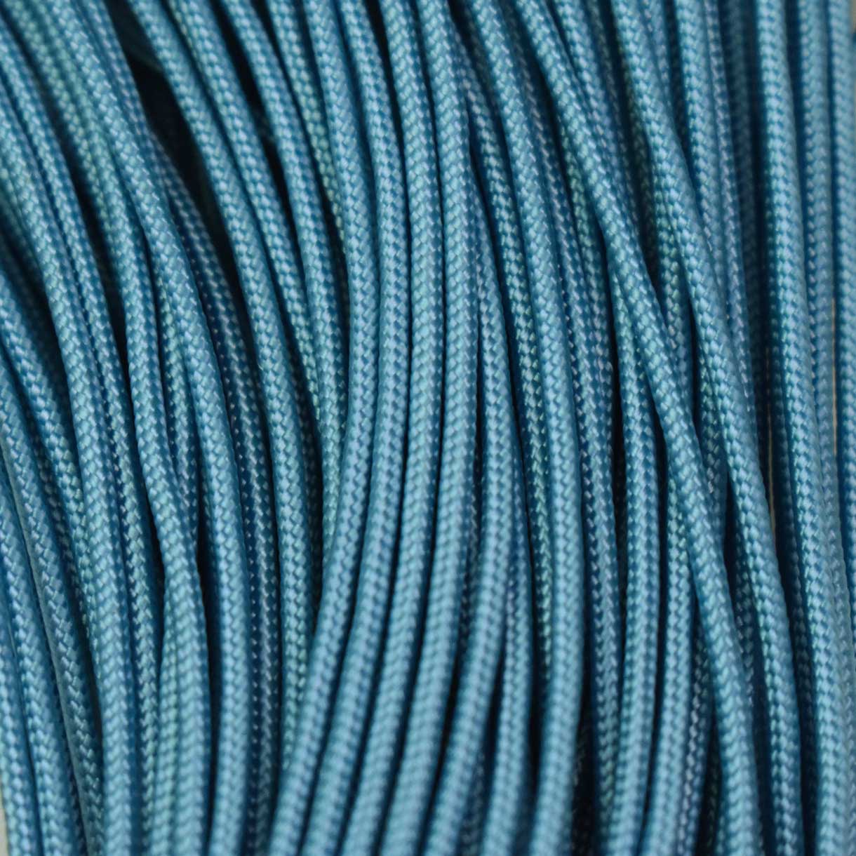 2.4 mm (3/32”) 275 Tactical Paracord Carolina/Baby Blue Made in the USA Nylon/Nylon (100 ft)
