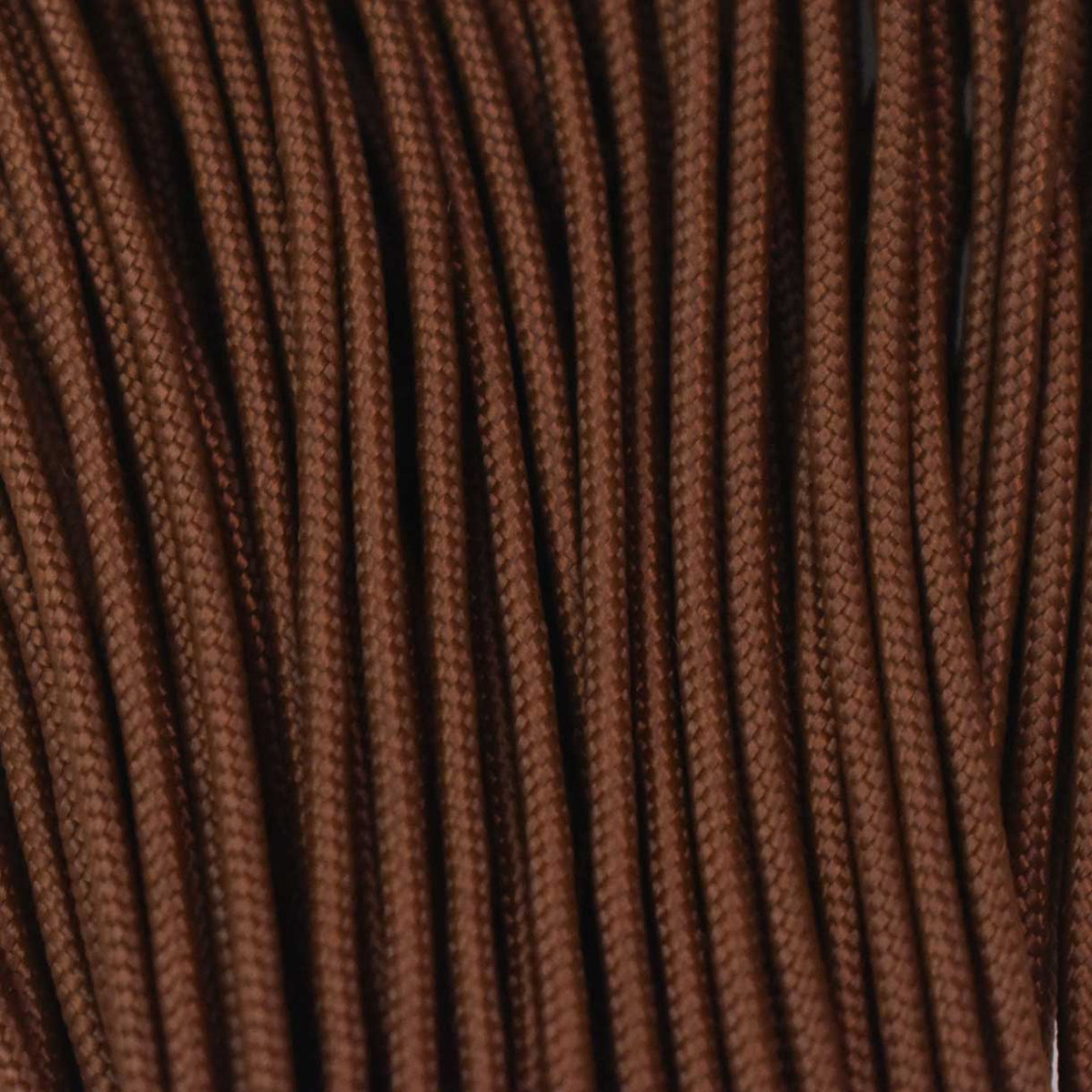 2.4 mm (3/32”) 275 Tactical Paracord Chocolate Made in the USA Nylon/Nylon (100 ft) El Wood Braiding Co