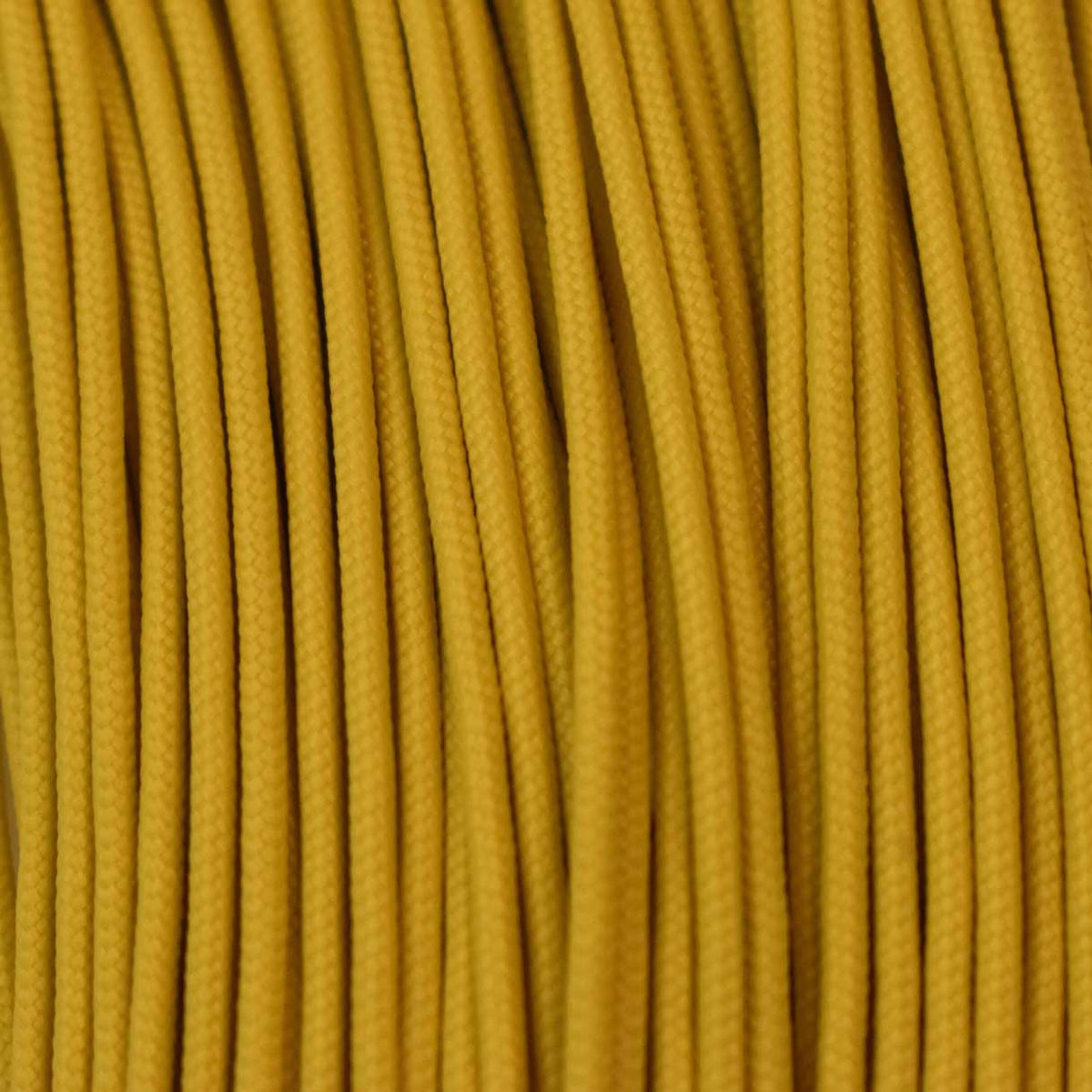 2.4 mm (3/32”) 275 Tactical Paracord FS Yellow Made in the USA Nylon/Nylon (100 ft) El Wood Braiding Co