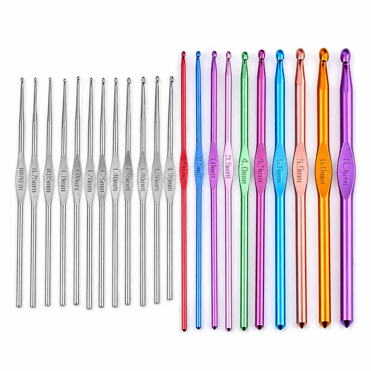 22 Pcs Crochet Hook/Needles with Bag (1 Set) 280-