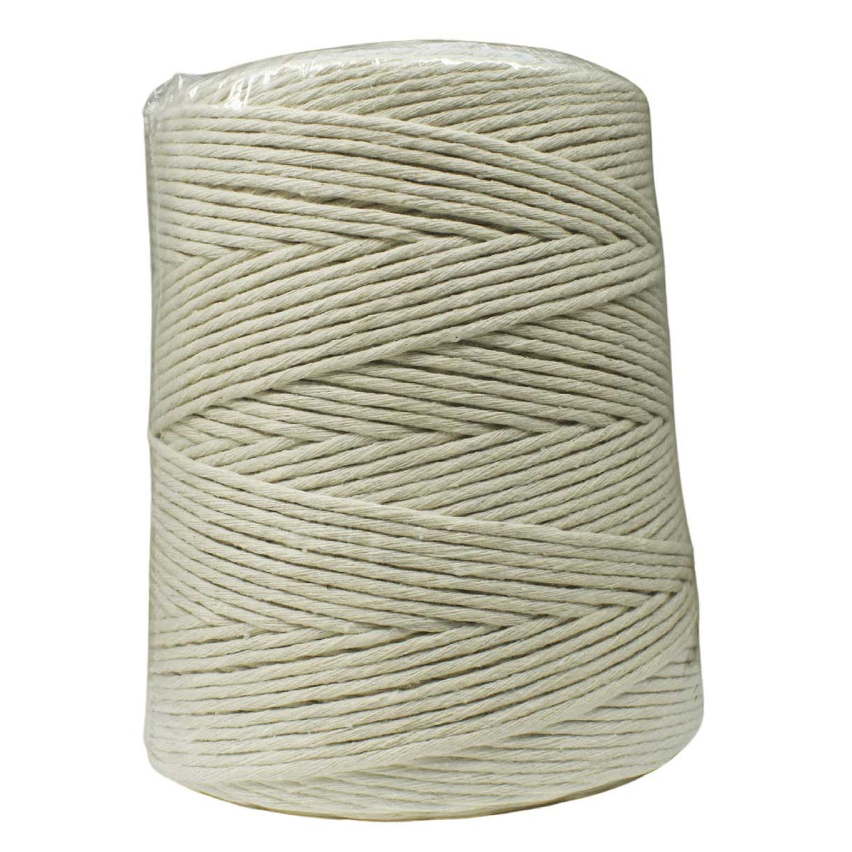 12 Ply, 3.0 mm (1/8”) White Poly/Cotton Butcher Twine Cord Spool 475 m (1,560 ft) Webstarurantstore