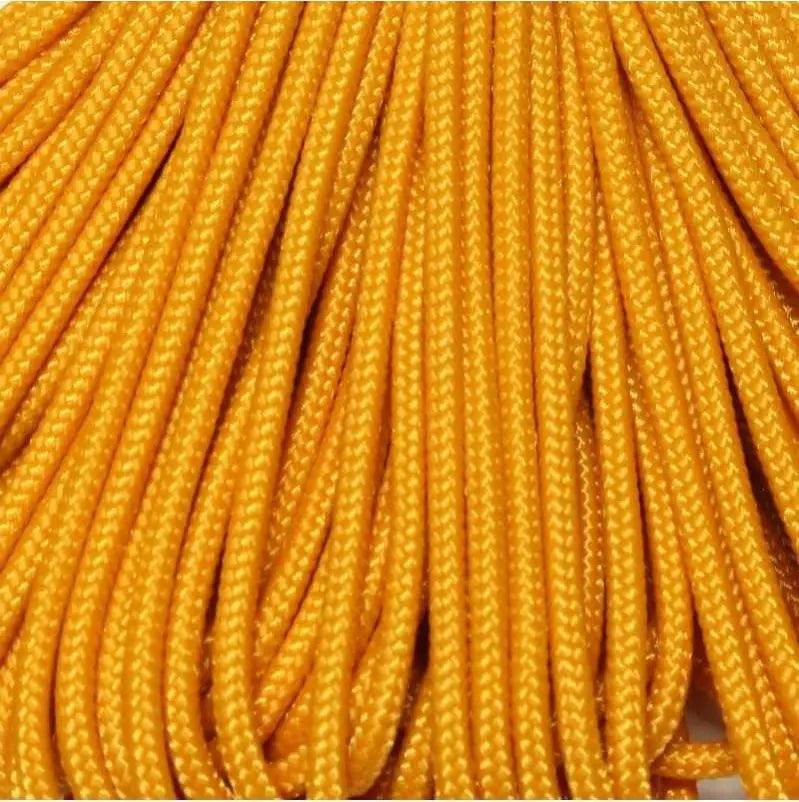 2.4 mm (3/32”) 275 Tactical Paracord AFG Air Force Goldenrod Made in the USA Polyester/Nylon (100 ft) Atwood Rope MFG