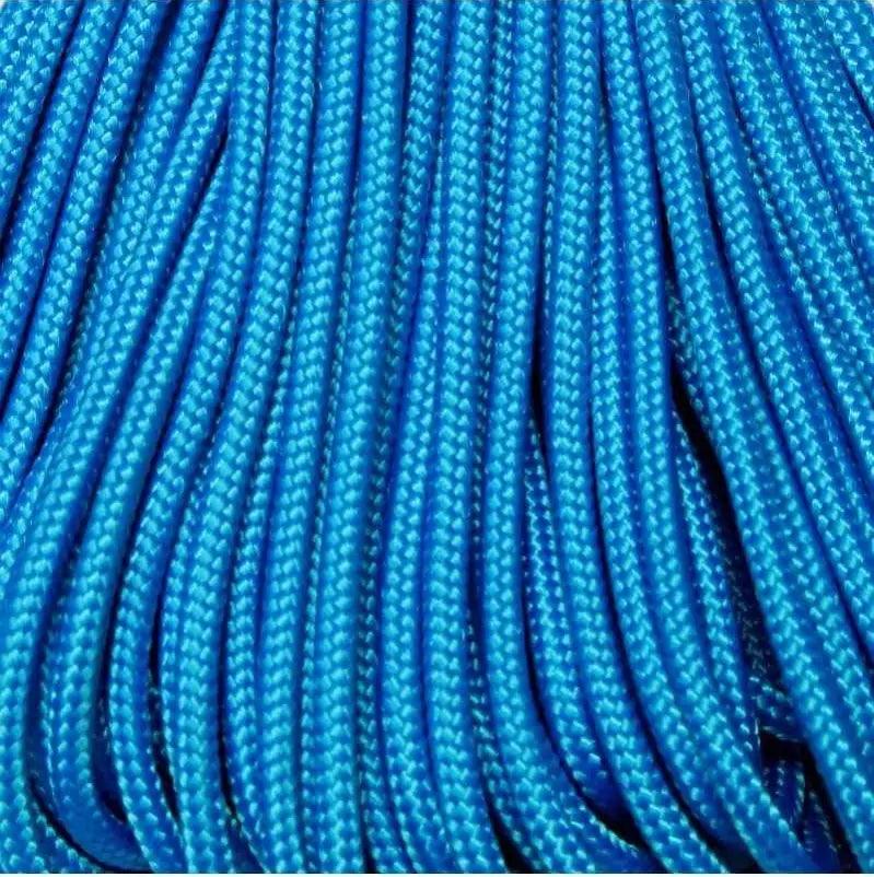 2.4 mm (3/32”) 275 Tactical Paracord Blue Made in the USA Polyester/Nylon (100 ft) Atwood Rope MFG