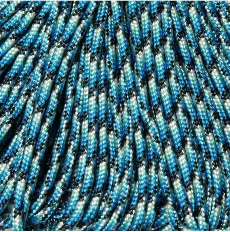 2.4 mm (3/32”) 275 Tactical Paracord Blue Snake Made in the USA Polyester/Nylon (100 ft) Atwood Rope MFG