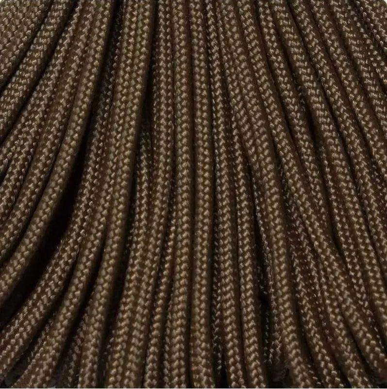 2.4 mm (3/32”) 275 Tactical Paracord Brown Made in the USA Polyester/Nylon (100 ft) Atwood Rope MFG