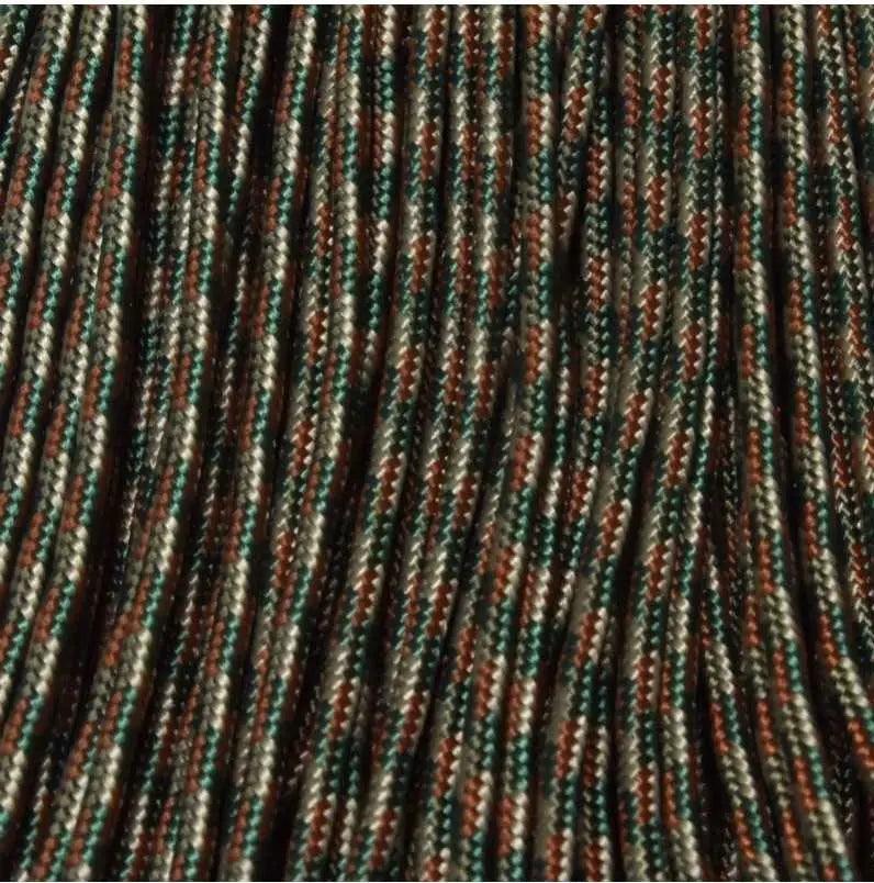 2.4 mm (3/32”) 275 Tactical Paracord Camo Pattern Made in the USA Nylon/Nylon (100 ft) El Wood Braiding Co
