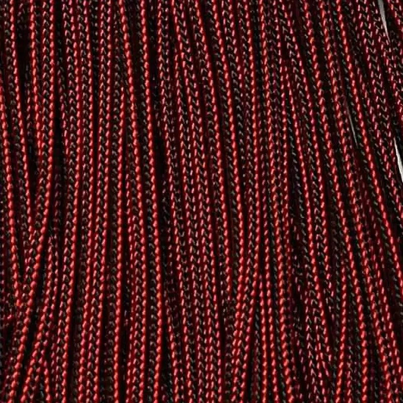 2.4 mm (3/32”) 275 Tactical Paracord IRBKS Firefighter (Imperial Red and Black Stripes) Made in the USA Nylon/Nylon (100 ft) El Wood Braiding Co