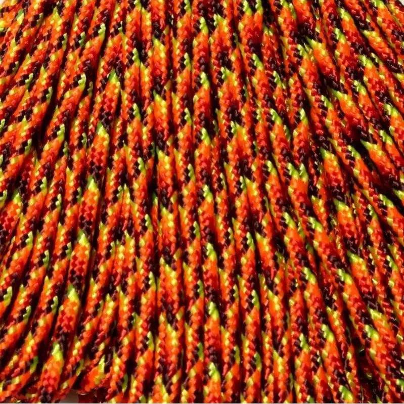 2.4 mm (3/32”) 275 Tactical Paracord Fireball Made in the USA Polyester/Nylon (100 ft) Atwood Rope MFG