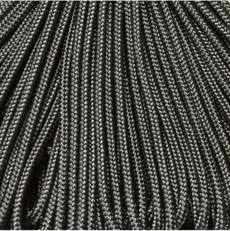 2.4 mm (3/32”) 275 Tactical Paracord Graphite Made in the USA Polyester/Nylon (100 ft) Atwood Rope MFG