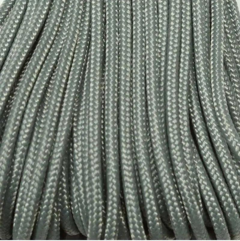 2.4 mm (3/32”) 275 Tactical Paracord Gray Made in the USA Polyester/Nylon (100 ft) Atwood Rope MFG