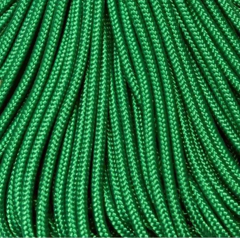275 Paracord Green Made in the USA Polyester/Nylon (100 FT.) - Paracord Galaxy