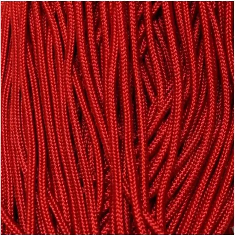 2.4 mm (3/32”) 275 Tactical Paracord Imperial Red Made in the USA Nylon/Nylon (100 ft) El Wood Braiding Co