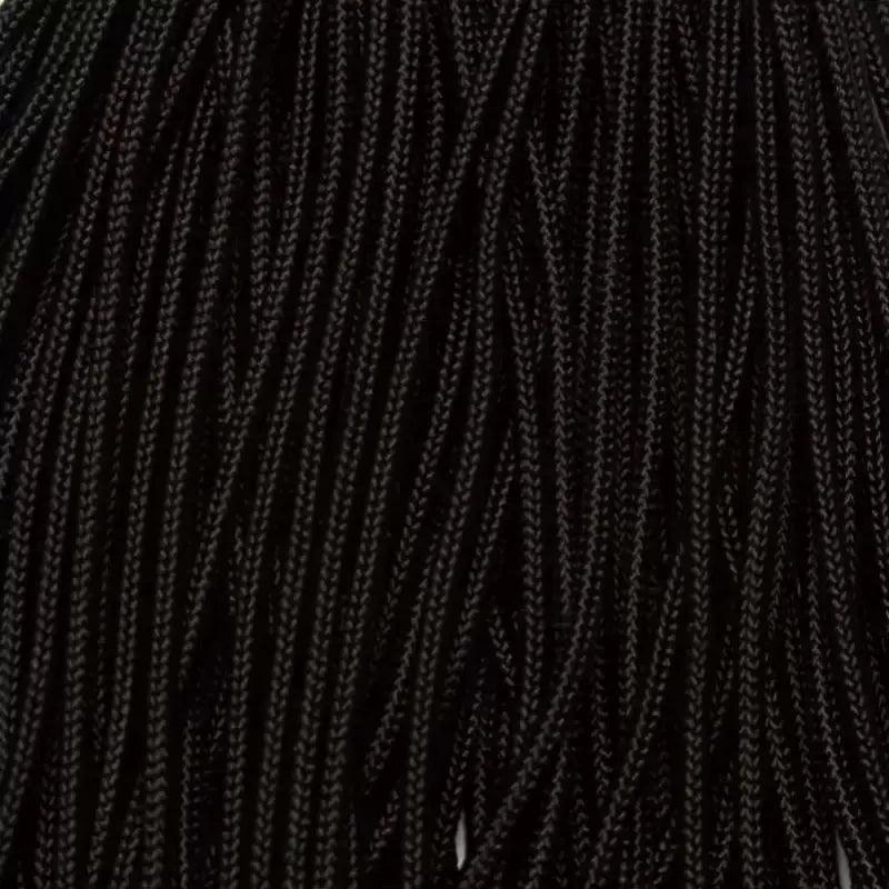 275 Paracord Jet Black Made in the USA Nylon/Nylon - Paracord Galaxy