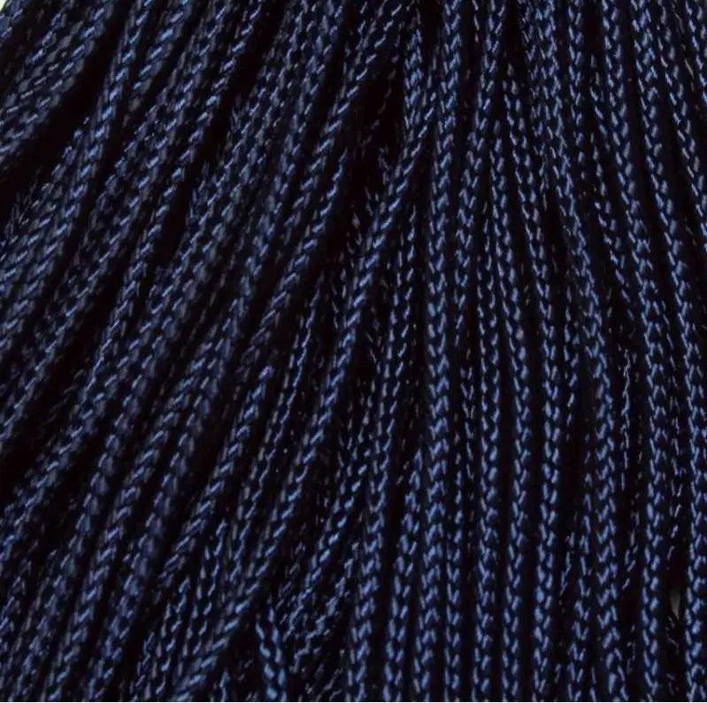 2.4 mm (3/32”) 275 Tactical Paracord Midnight Blue Made in the USA Nylon/Nylon (100 ft) El Wood Braiding Co