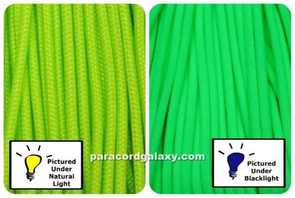2.4 mm (3/32”) 275 Tactical Paracord Neon Green Made in the USA Polyester/Nylon (100 ft) Atwood Rope MFG